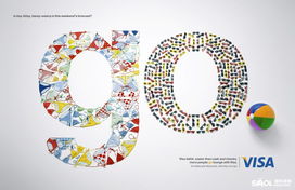 Visa平面广告设计欣赏 简洁美学与情感共鸣的交融